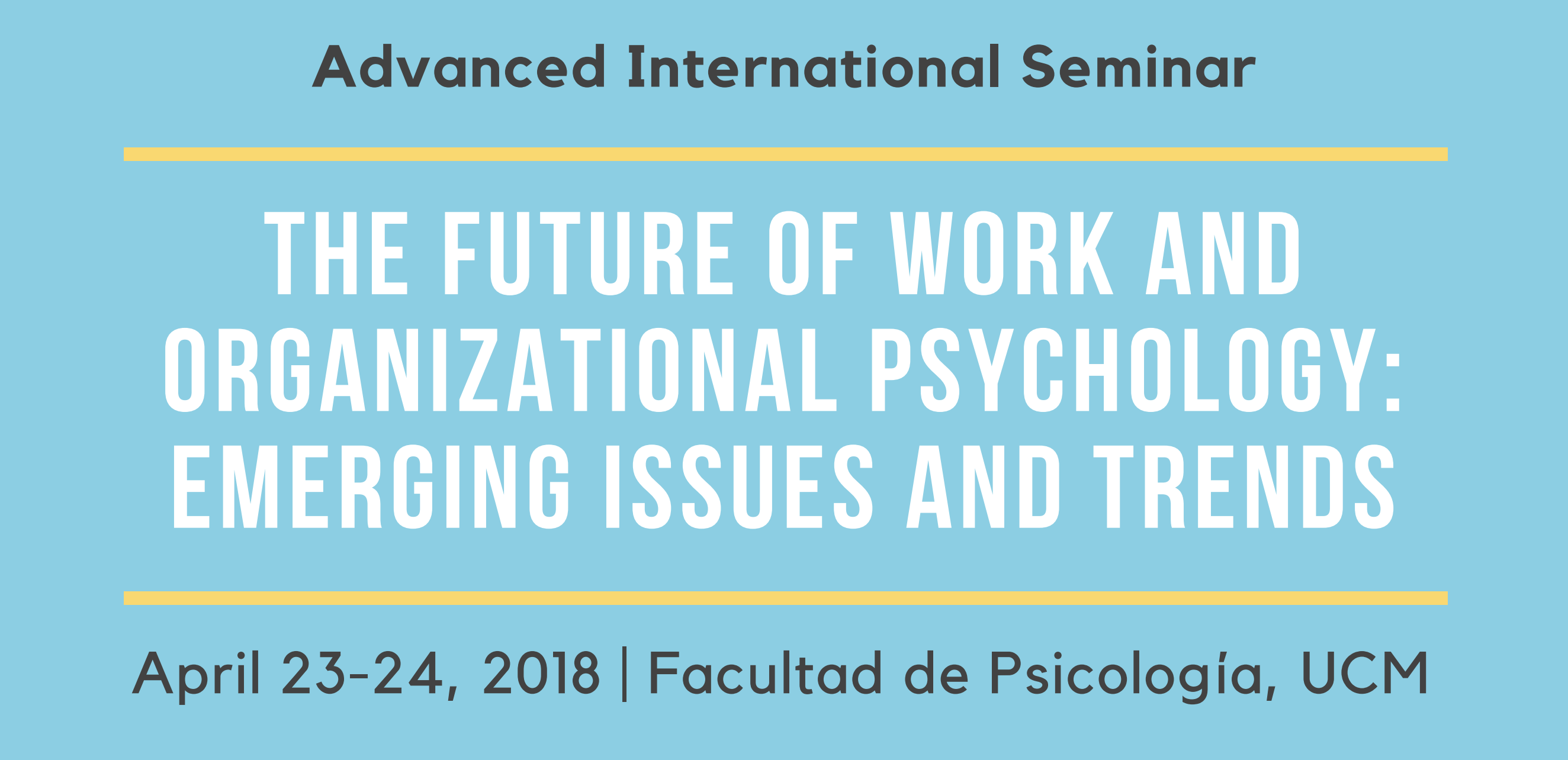 International Seminar “The Future of Work and Organizational Psychology”